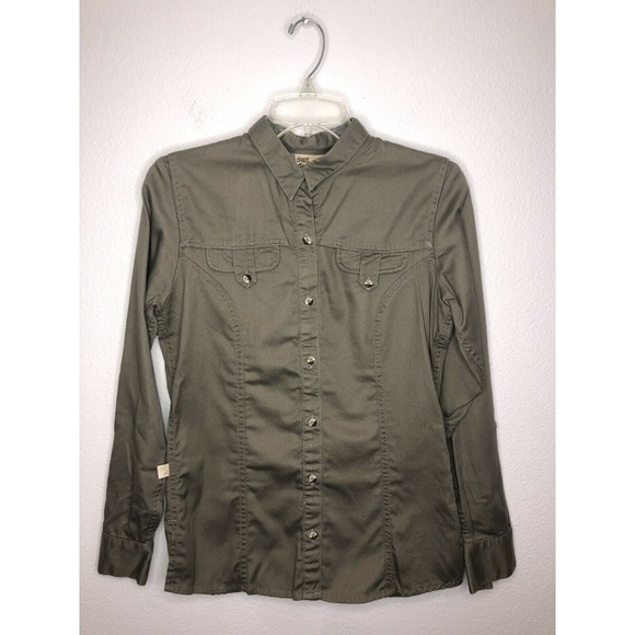 SHE Safari Vented Button Up Womens X-Small - Picture 1 of 4